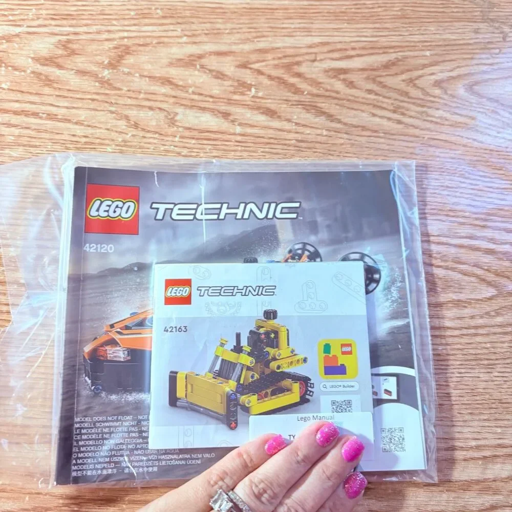 LEGO Technic 42120 and 42163 Rescue Hovercraft Instruction Manual Book Only